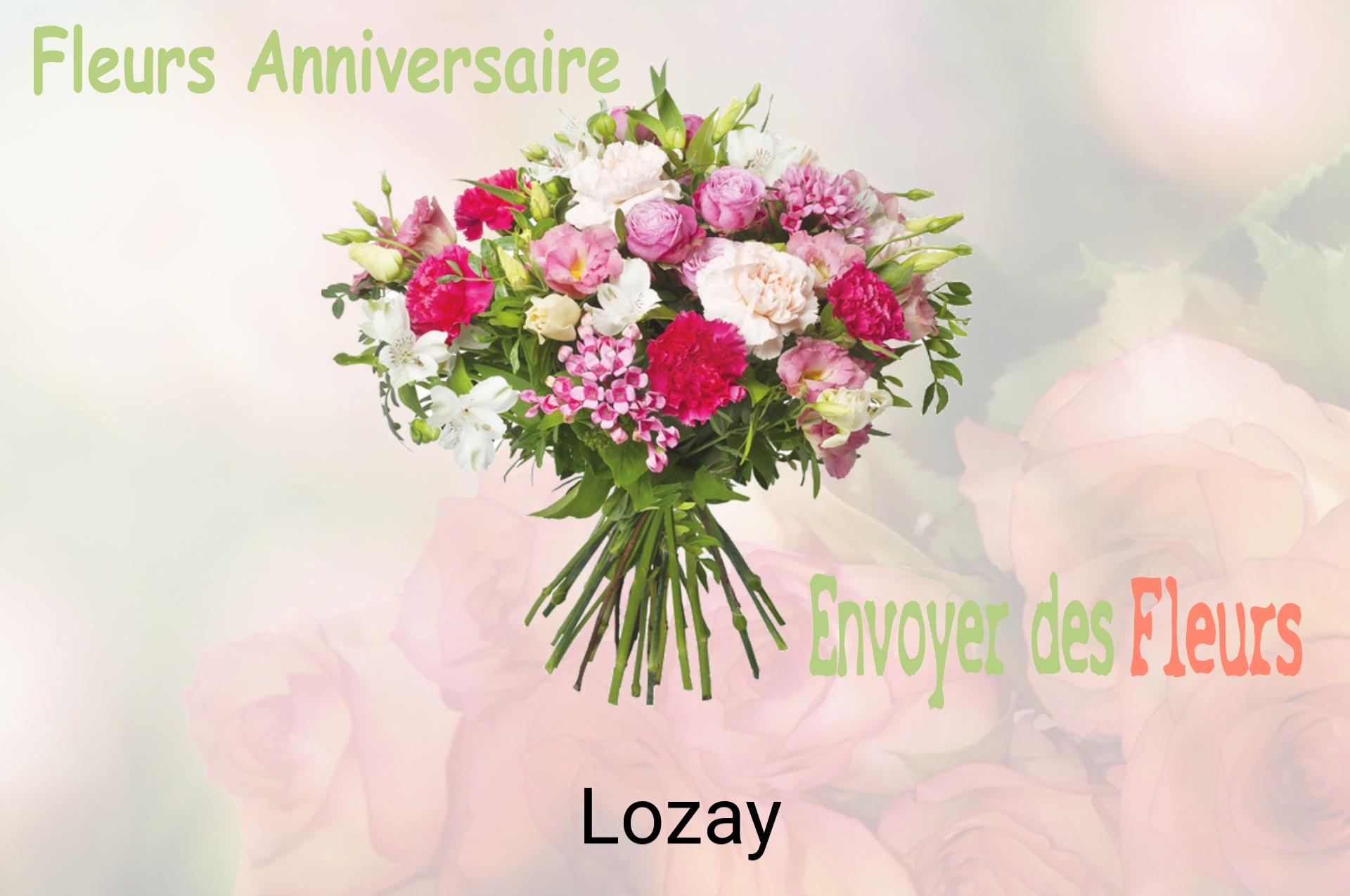 Bouquet de fleurs d’anniversaire livré à Lozay