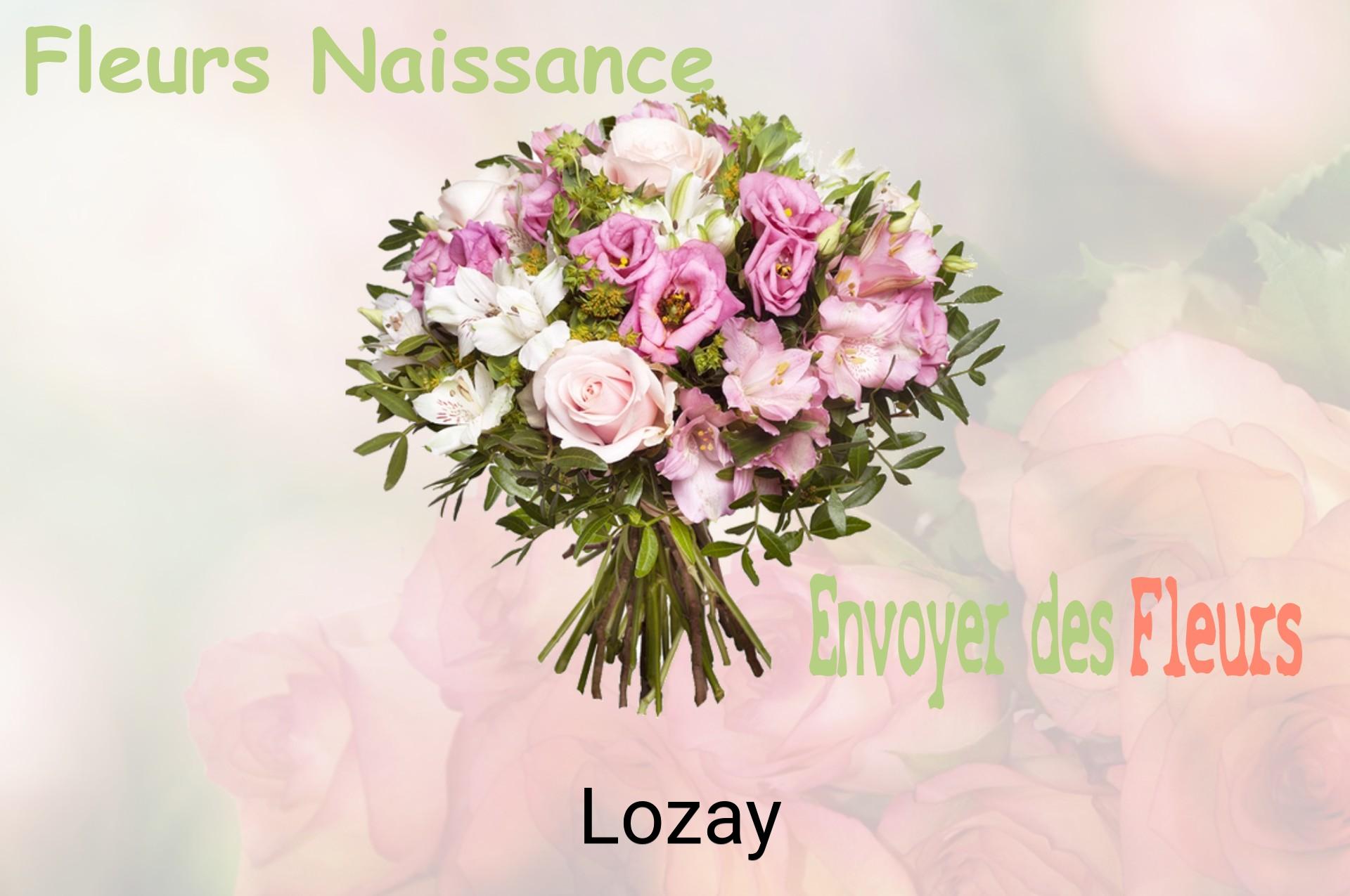 Bouquet de fleurs de naissance livré à Lozay